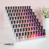 Okuna Outpost 8-Tier Clear Acrylic Nail Polish Display Rack, 96-Bottle Holder Organizer for Salons, 12.75 x 12.5 x 9.25 - 2 of 4