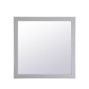 Elegant Lighting Aqua square vanity mirror 36 inch in Grey - 1 of 4