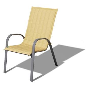 Classic Accessories Duck Covers Weekend Water-Resistant 45" Patio Chair Slipcover, Straw