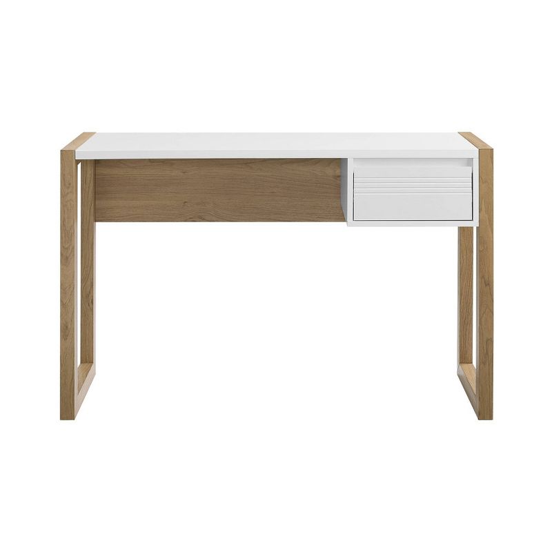 Claudine Chic Two-Tone Writing Desk with Grooved Drawer - Saracina Home, 4 of 10