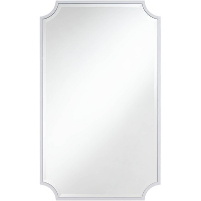 Noble Park Jacinda Silver 24" x 40" Rounded Cut Edge Wall Mirror