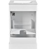 Chery Life 20" Bathroom Vanity with Ceramic Sink, Soft Close Door, Adjustable Shelf, Ideal for Small Bathrooms - 4 of 4
