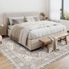 TROPOW Vintage Foldable Low Pile Rugs Traditional Throw Floor Cover Ultra-Thin Carpet - 3 of 4