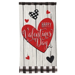 Briarwood Lane Valentine's Hand Towel 26x18 Checkered Valentine For Valentine's Hand Towel - 1 of 3