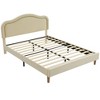 Twin Size Velvet Upholstered Smart LED Bed Frame with Adjustable Height Headboard - 2 of 3