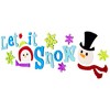 Northlight 21-Piece Let It Snow Santa and Snowman Gel Christmas Window Clings - 3 of 4
