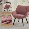 Acekool Cozy Corduroy Accent Chair –  Cozy Corduroy Armchair & Modern Style for Living Rooms, Bedrooms, Offices - 4 of 4