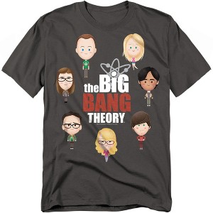 Big Bang Theory Emojis Adult T-Shirt - 1 of 4