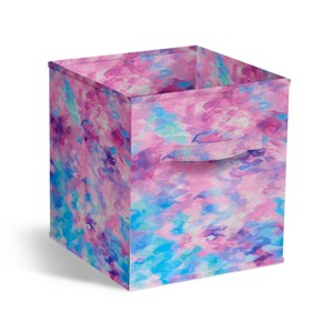 Sorbus 11 Inch Foldable Fabric Storage Cube Bin with Handles - for Organizing Pantry, Closet, Nursery, Playroom, and More - 1 of 4