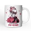 Valentine Day Girl Mug, My Cat Never Broke My Heart Funny Gift (Non-Custom Only)| OrnamentallyYou - 4 of 4