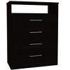 CAVINAS 4-Drawer Dresser with 1 Shelf,Modern Chest of Drawers with Metal Handles,Dresser with Spacious Storage for Bedroom,Entryway,Black - 2 of 4