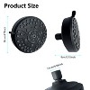 ALEXOUN High-Pressure Rain Shower Head With 10 Spray Modes, 4.7 inch Fixed Bathroom Rainfall Showerhead With Adjustable Swivel Ball Joint - 3 of 4