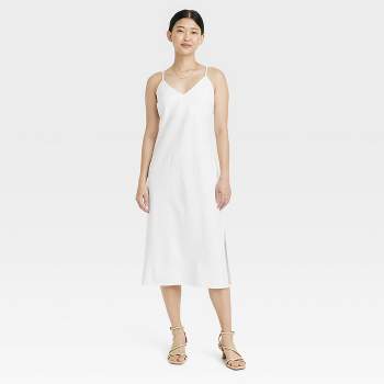 Women's Linen Slip Dress - A New Day™