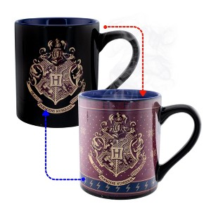 Silver Buffalo Harry Potter Hogwarts Holiday Sweater Heat-Reveal Ceramic Mug | Holds 14 Ounces - 1 of 4