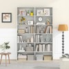 Tangkula 6-Tier Bookshelf 70" Tall Wooden Freestanding Storage Organizer w/ Open Shelves - 2 of 4