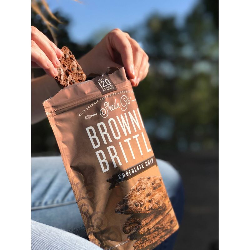 Sheila G&#39;s Brownie Brittle, Chocolate Chip, Thin &#38; Crunchy Cookies - 5oz, 6 of 7