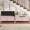 39.4Inch Storage Bench,Wooden Chest Storage Box with 2 Safety Hinges and Flip-Top, Large Trunk for Living Room, Bedroom, Easy Assembly - 4 of 4