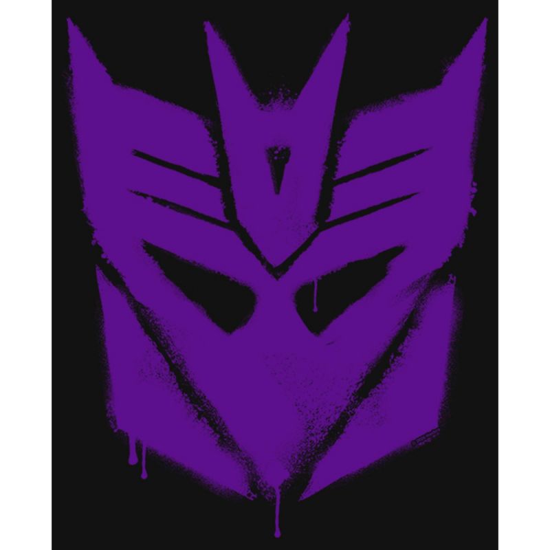 Girl's Transformers Decepticon Graffiti Logo T-Shirt, 2 of 5