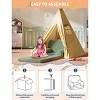 2-in-1 Convertible Teddy Fleece Fabric Toddler Sofa Chair, Soft Fold Out Couch Lounger for Kids - 4 of 4