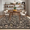 Modern Washable Area Rugs for Living Room Non Slip Stain Resistant Ultra Soft Floral Rug Carpet Floor Mat for Bedroom Dining Room Office - 2 of 4