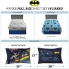 Batman "Into Action" Full-Size Sheet Set – 4-Piece Microfiber Bedding - 4 of 4