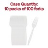 Smarty Had A Party White Plastic Forks - 1000 pcs - 4 of 4