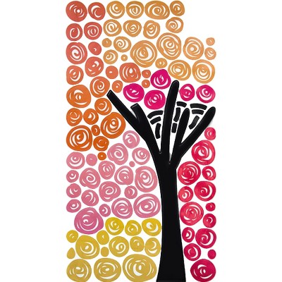 Slickblue Colorful Tree Wall Stickers - Vinyl Decals for Bedroom, Living Room, or Home Decoration