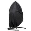 Lycvki High Quality Wicker Swing Egg Chair with Cushion and Black Stand - 2 of 4