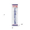 HomeRoots 36" Blue Red And White Solid Wood Stars and Stripes July Fourth Fireworks Porch Sign - 3 of 4