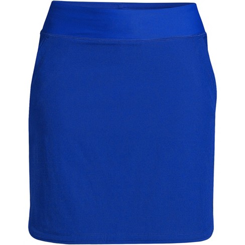 Lands' End Women's Quick Dry Board Skort Swim Skirt - 4 - Electric Blue ...