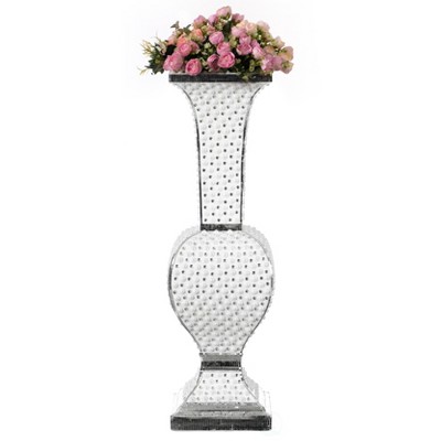 Uniquewise Contemporary Wedding Floor Flower Vase With Silver