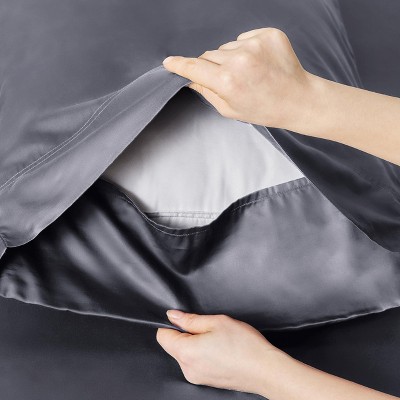 Gray Queen Bamboo Rayon 4-Piece Sheet Set