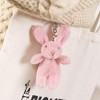 Cute Bunny Plush Keychain for Backpack, 3.5" Inch Mini Rabbit Keychain Purse Charm Pendant Gift for Women - 4 of 4