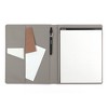 Altitude Padfolio 10"x12.5" Vegan Leather Gray Debossed Arch - 3 of 4