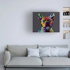 Michael Tompsett French Bulldog Grey Outdoor Canvas Art - 2 of 4