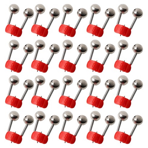 Unique Bargains Plastic Clamp Fishing Rod Bite Bait Alarm With Twin Bells  Red Silver Tone 20 Pcs : Target