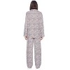 Casual Nights Women's Long Sleeve Rayon Button Down Pajama Set - 4 of 4