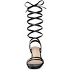 Allegra K Women's Strappy Lace Up Slingback Kitten Heel Sandals - 2 of 4