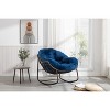 LOVMOR Outdoor Patio Rocking Chair with Padded Cushion, Oversized Papasan Chair, Rattan Wicker Egg Chairs Rocker for Front Porch Living Room Bedroom - 2 of 4