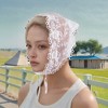 Unique Bargains French Lace Triangle Bandana White 1 Pc - 2 of 4