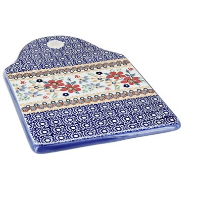 Blue Rose Polish Pottery D020 Maf Cutting Board