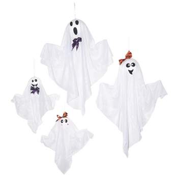 Sunstar Ghost Family Hanging Halloween Decorations - 17.5 in x 10 in - White