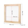 Unique Bargains Wood Hand-polished DIY Dried Flower Papermaking Frame - 2 of 4