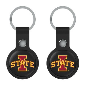 NCAA Big 12 Universities Insignia Black Airtag Holder 2-Pack - 1 of 4