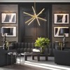 Rennnsan Pireka 31" W Sputnik Aluminum Modern LED Dimmable Chandelier in Gold - 4 of 4