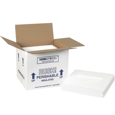 Box Partners Insulated Shipping Kits 10 1/2" x 8 1/4" x 9 1/4" White 2/Case 220C