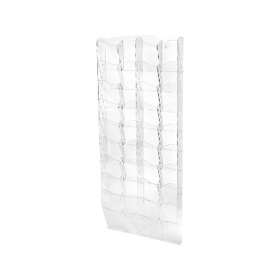 Photo 1 of (SHATTERED PANEL) AdirOffice Acrylic Magazine Rack Clear (640-5120-CLR)