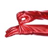 INSPIRE CHIC Women's Faux Leather Shiny Full Finger Opera Long Evening Gloves - 4 of 4