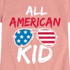Girls' - Instant Message - All American Kid Fitted Short Sleeve Graphic T-Shirt - 2 of 4