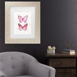 Trademark Fine Art Lisa Audit Obviously Pink 11A Matted Framed Art - 1 of 4